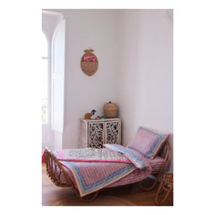 Louise Misha - Enoha Bio-Baumwoll-Decke | Rosa