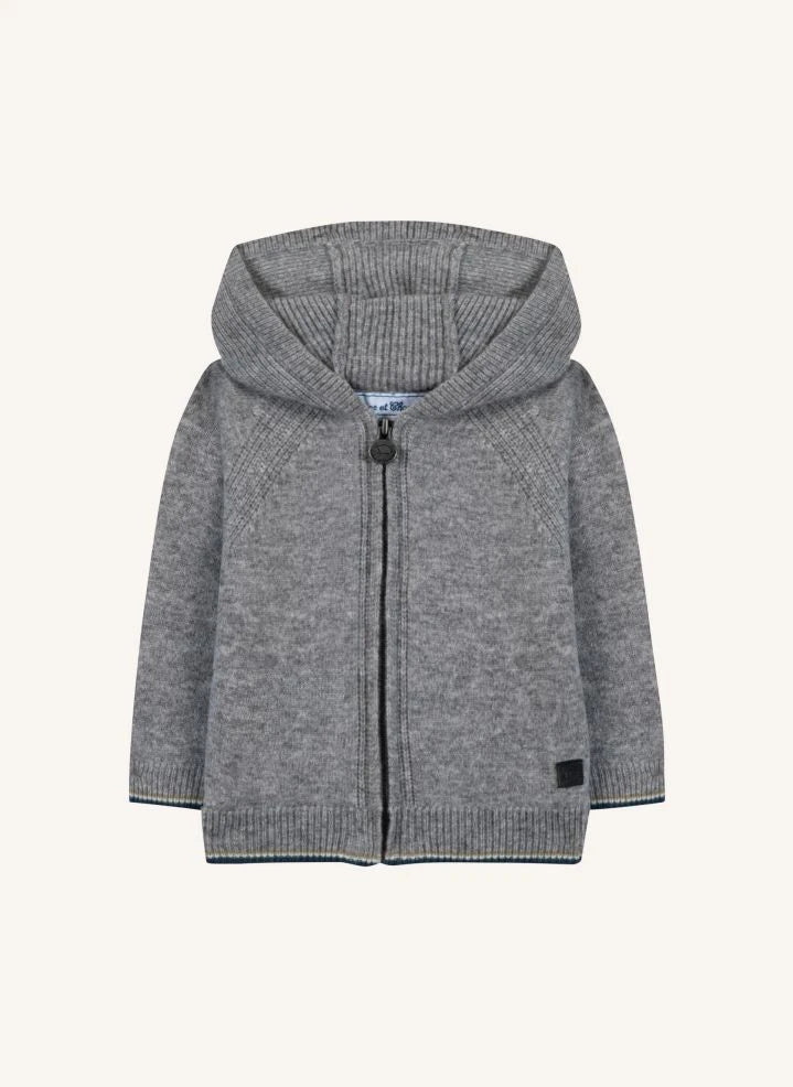 Tartine et Chocolat - Örgü hırka | Heather grey