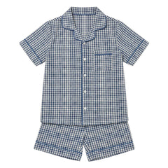 Editions Aimable - Pio pijama | Mavi Vichy Pamuk