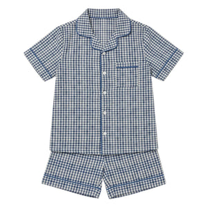 Editions Aimable - Pio pijama | Mavi Vichy Pamuk