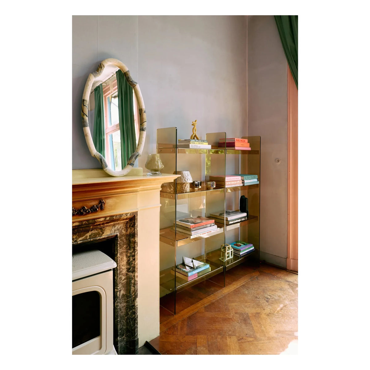 HKliving - Akryl-Bücherregal | Olivgrün