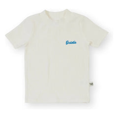 Goldie + Ace - Goldie geripptes T-Shirt | Weiß