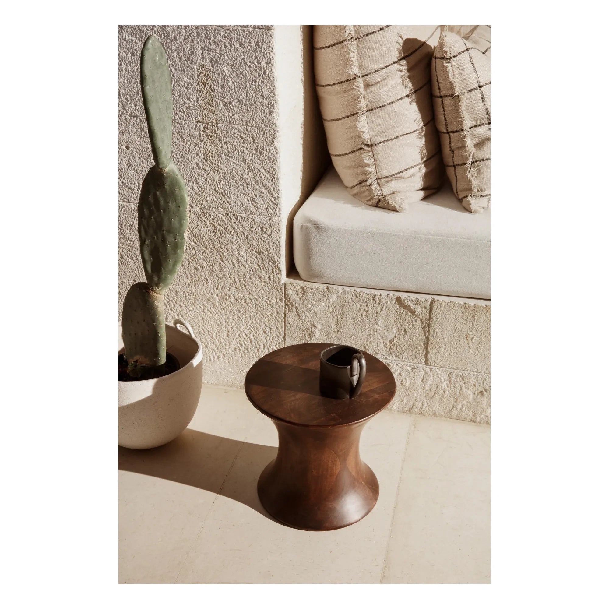 Ferm Living - Spin Hocker - FSC Holz | Braun
