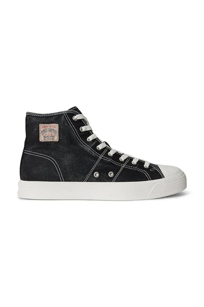 Polo Ralph Lauren Ayers Mid Yüksek Nubuk Erkek Sneaker