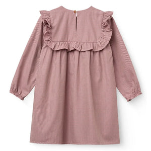 Copenhagen Colors - Besticktes kariertes Kleid | Rosa
