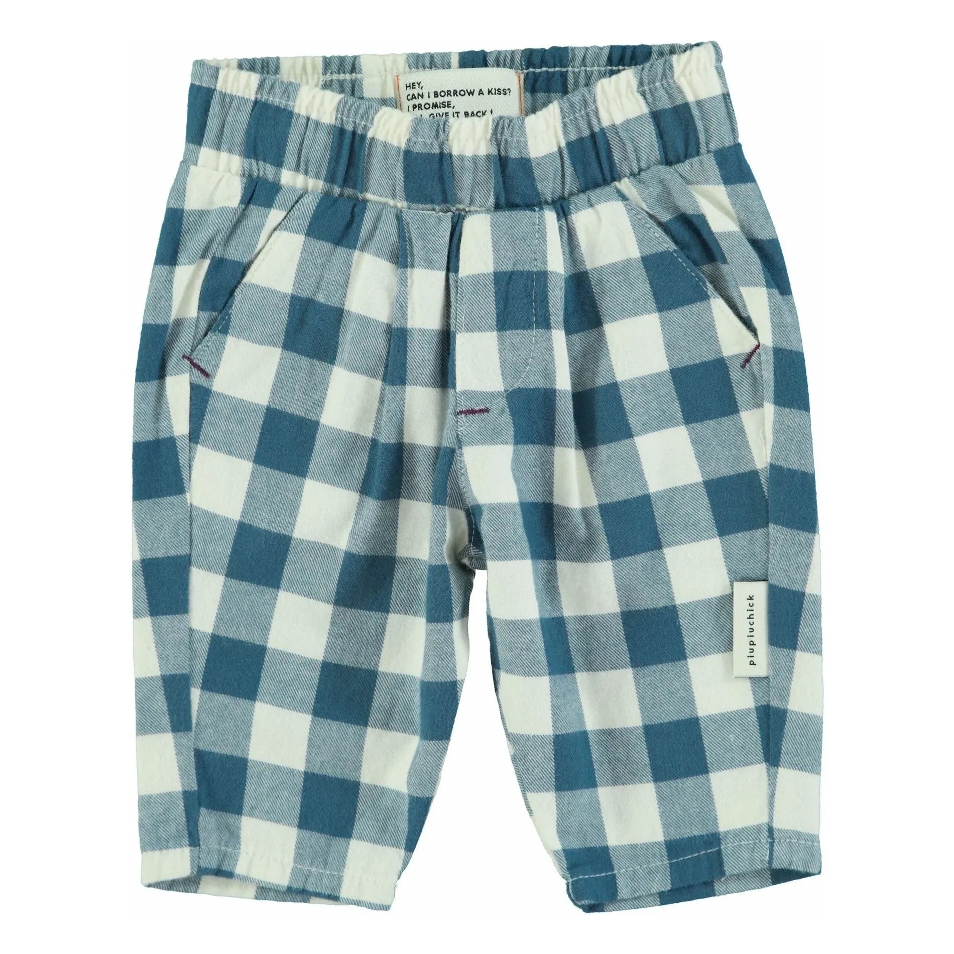 Piupiuchick - Bio-Baumwoll-Carreaux-Hose | Blau