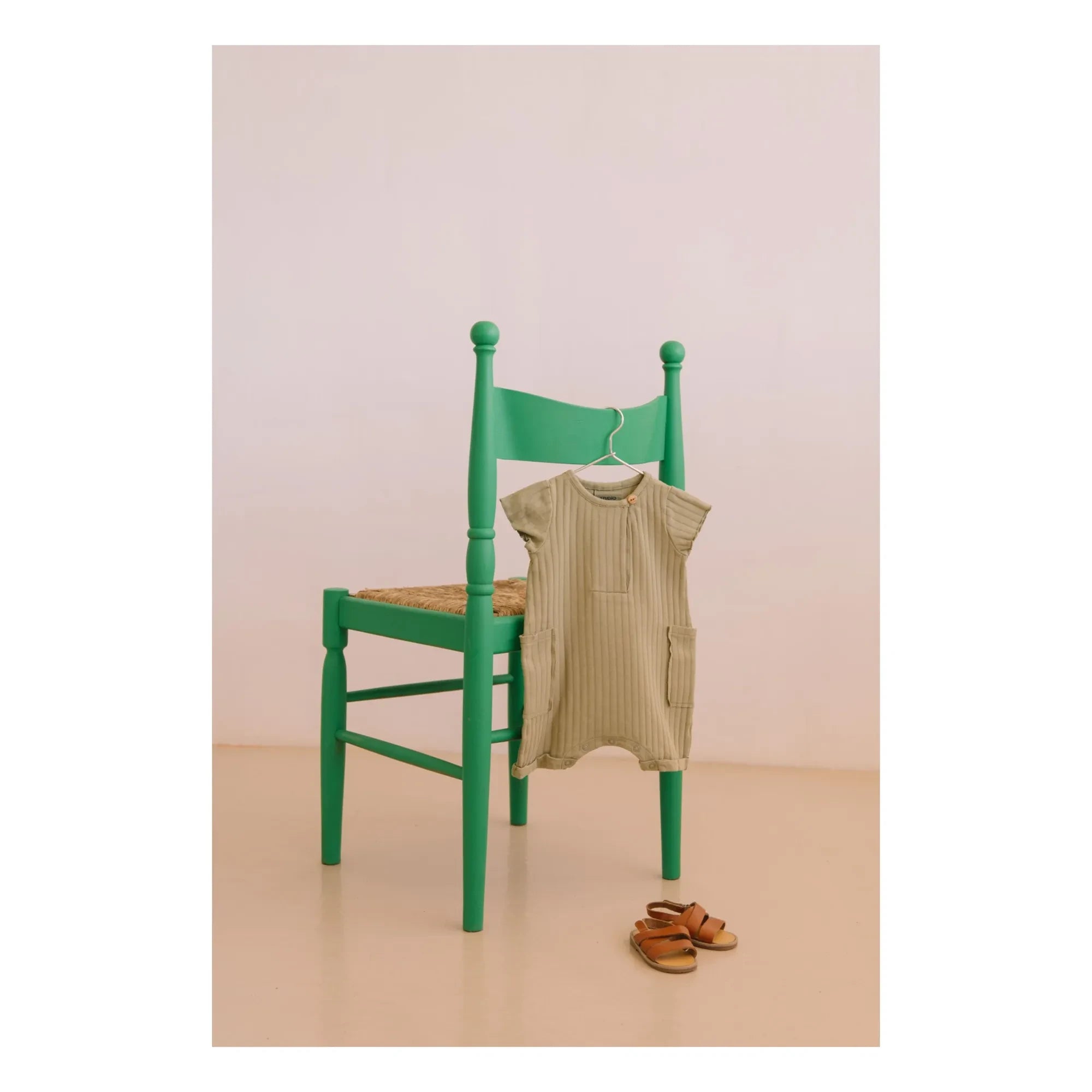 Studio Bohème - Gerippter Overall Aimé Bio-Baumwolle | Khaki