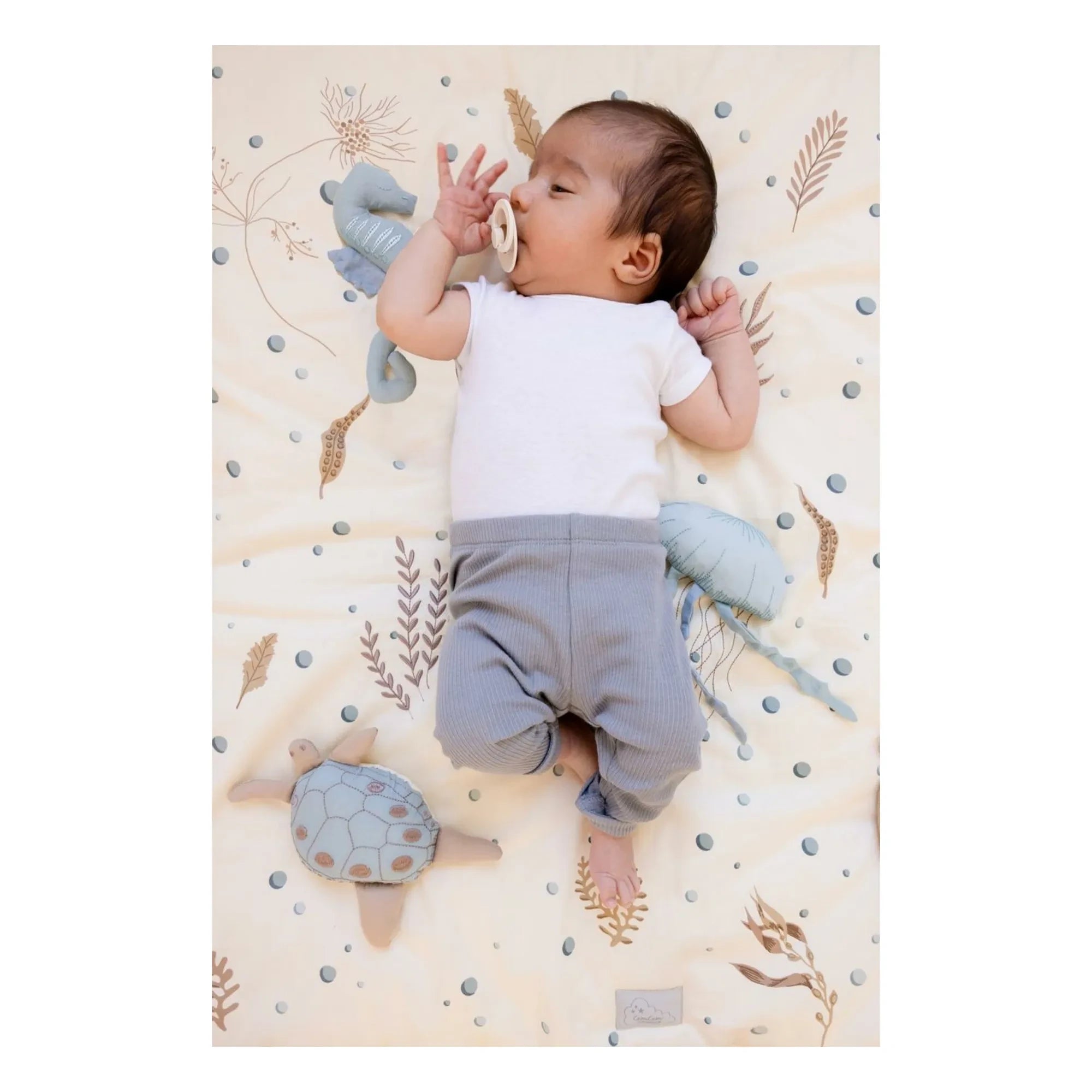 Cam Cam – Sea Garden Spielmatte | Blau