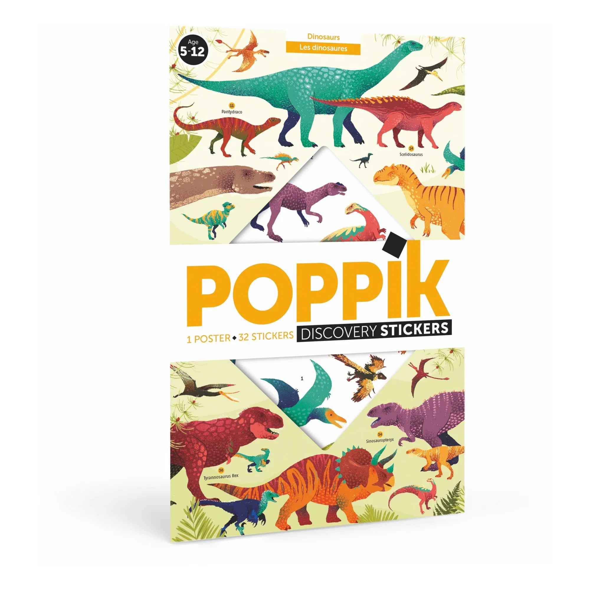 Poppik - Dinosaurier Sticker Poster