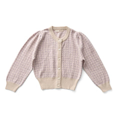 Soor Ploom - Karierter rosa Bio-Baumwoll-Cardigan | Lila