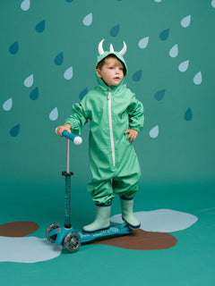 Dinoski – Spike the Dinosaur Kinder-Regenmantel und Regenhang-Set – 1–2 Jahre 