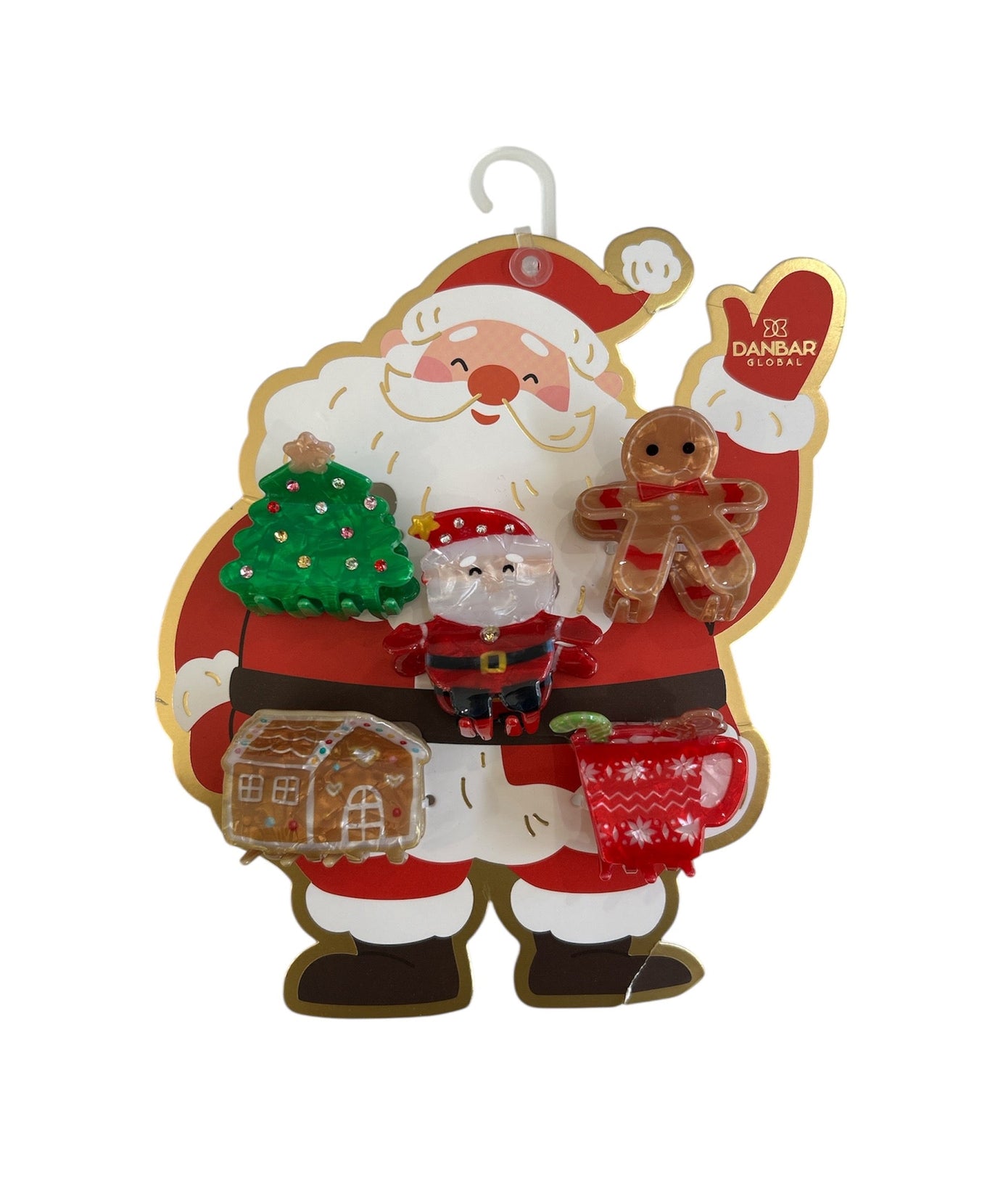 Dinossi - 5-teiliges Weihnachts-Haarspangen-Set für Kinder