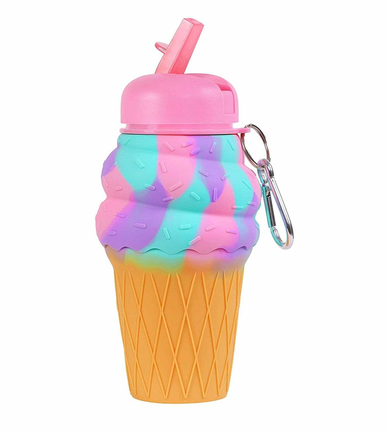 Dinossi - BPA-freie Silikon-Trinkflasche mit Eiscreme-Motiv