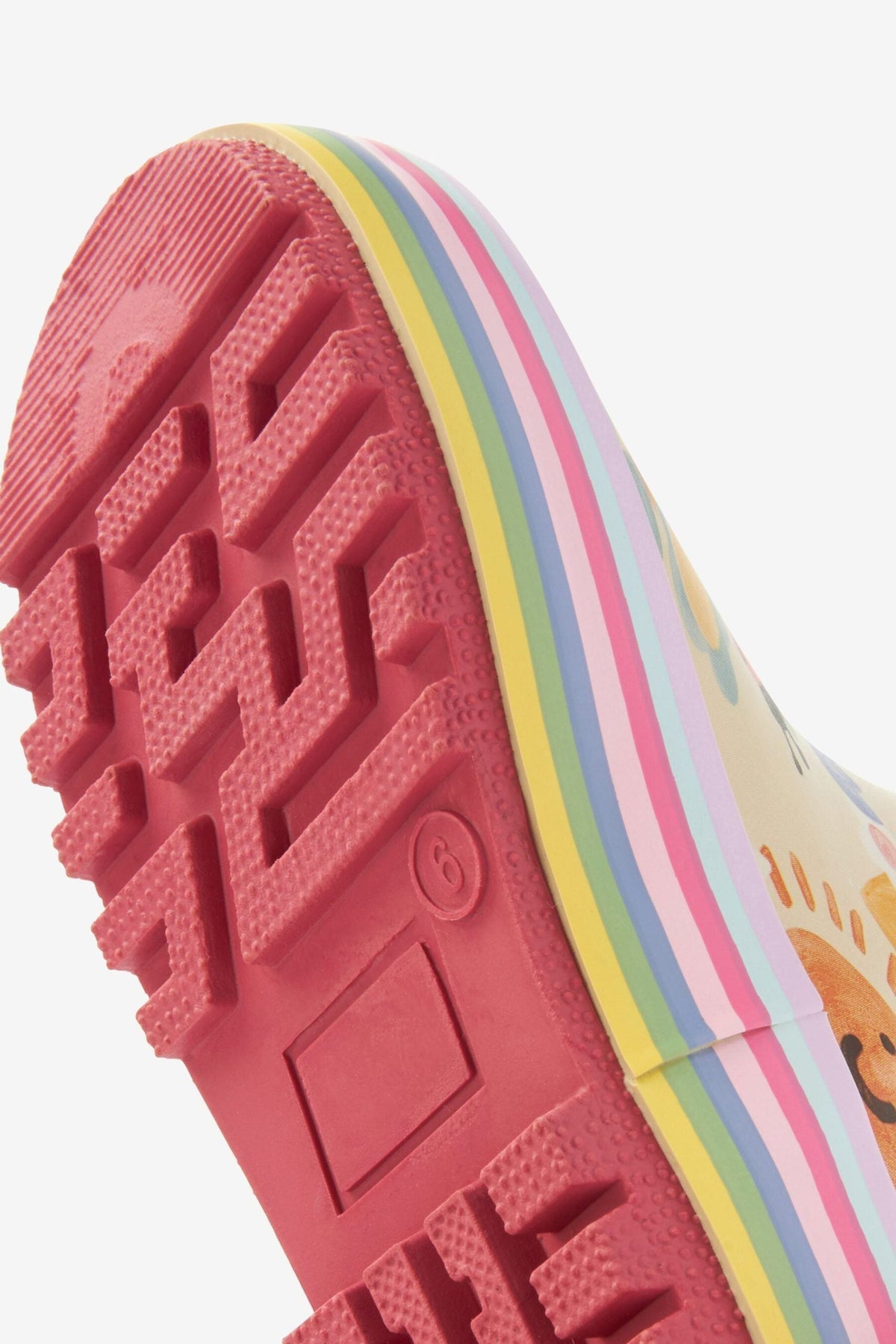 Dinossi - Fröhliche Sommer-Regenstiefel für Mädchen mit Regenbogengriffen - 28 