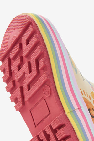 Dinossi - Fröhliche Sommer-Regenstiefel für Mädchen mit Regenbogengriffen - 28 