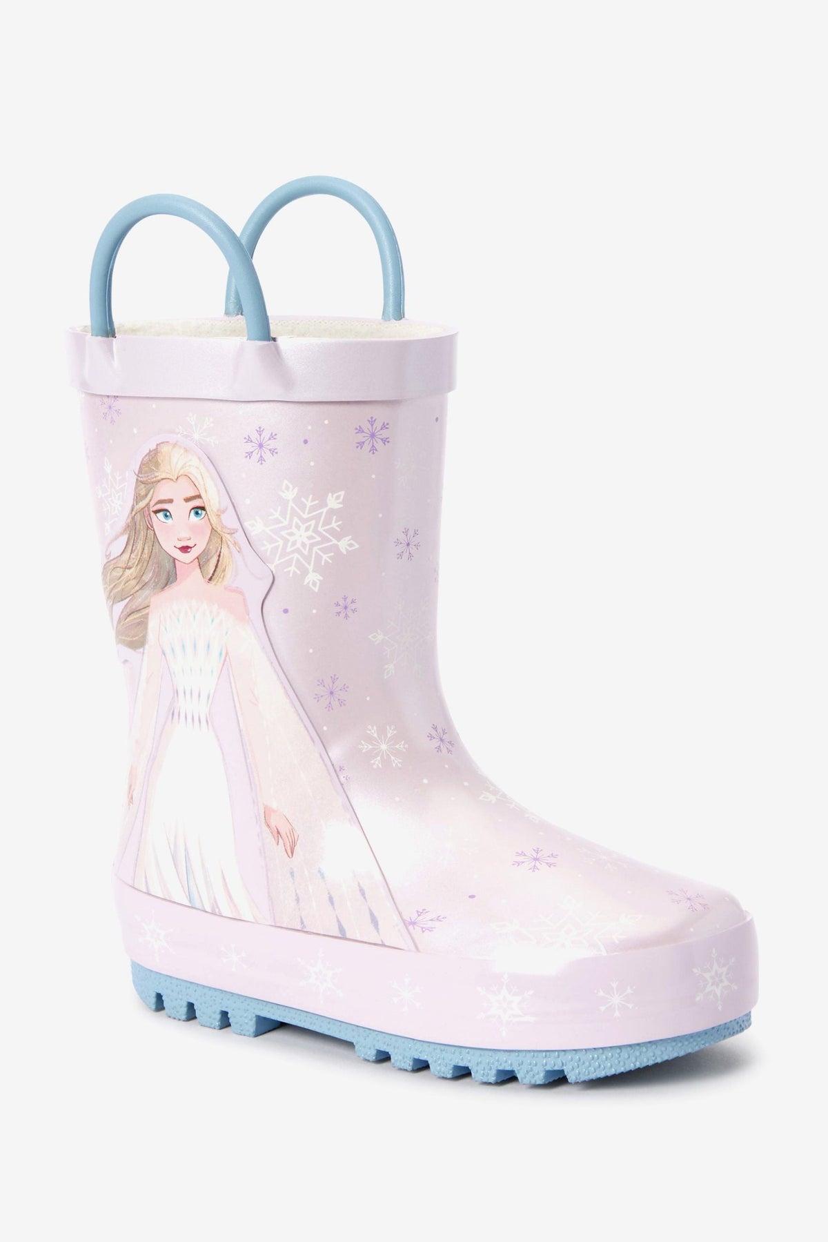 Dinossi - Frozen ELSA Mädchen-Fleece-Regenstiefel mit weicher Sohle 