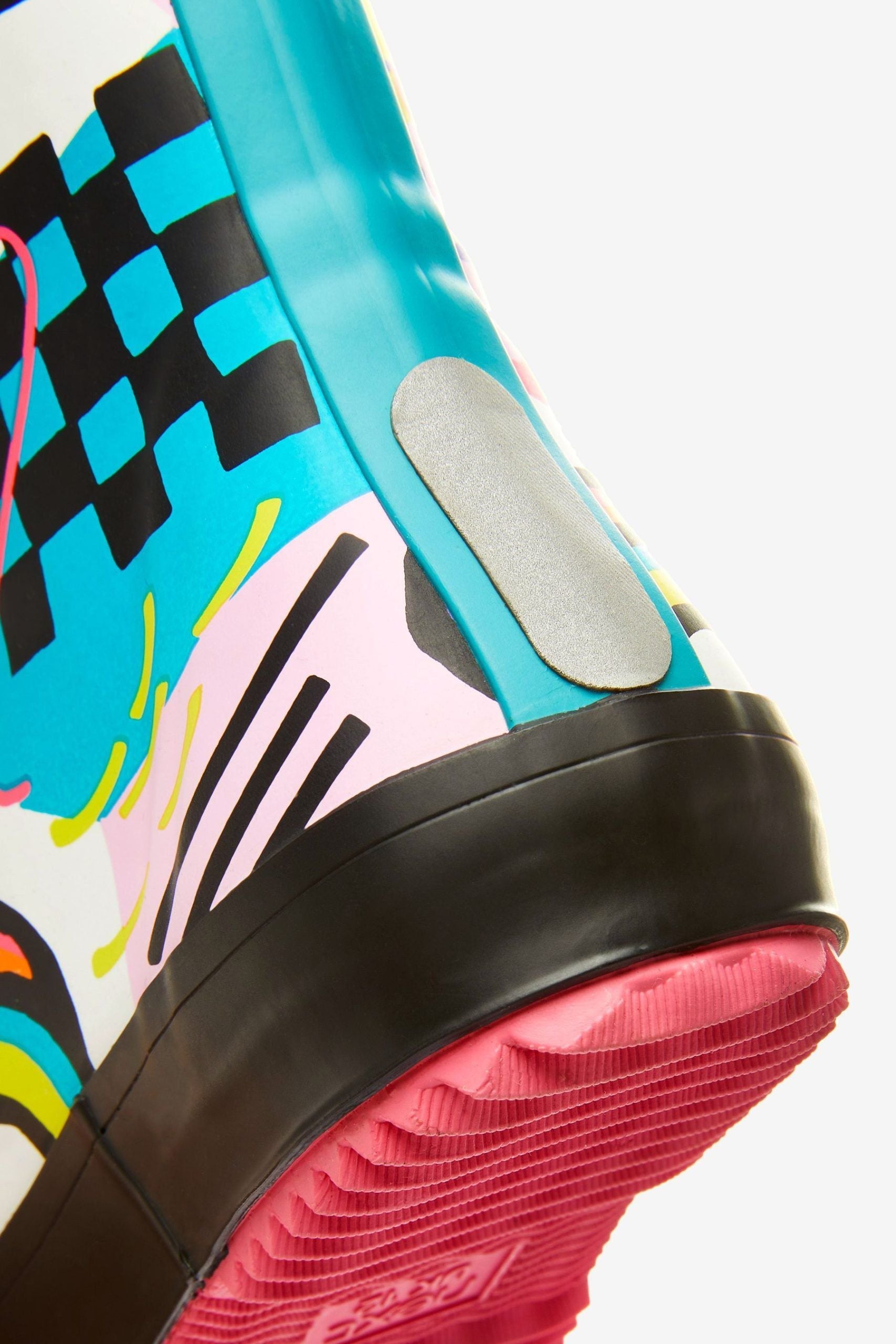 Dinossi - Faltbare Fun Smile Mädchen-Regenstiefel - 32 