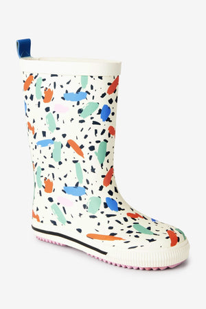 Dinossi - Regenstiefel für Mädchen mit Konfetti-Print - 29 