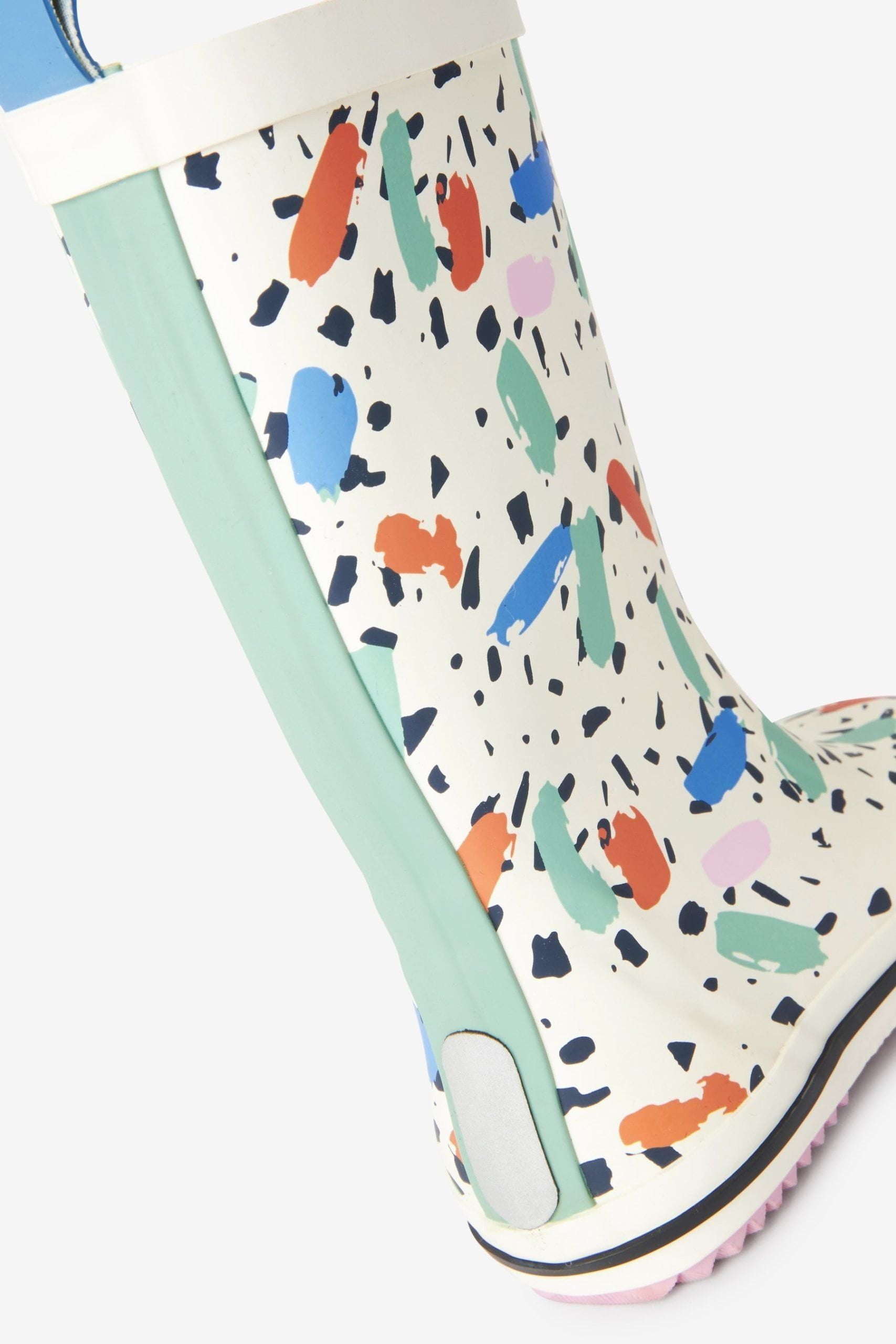 Dinossi - Regenstiefel für Mädchen mit Konfetti-Print - 29 
