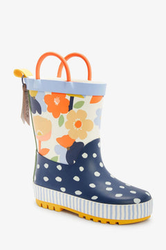 Dinossi - Spring Flowers Mädchen-Regenstiefel mit Griffen - 28 