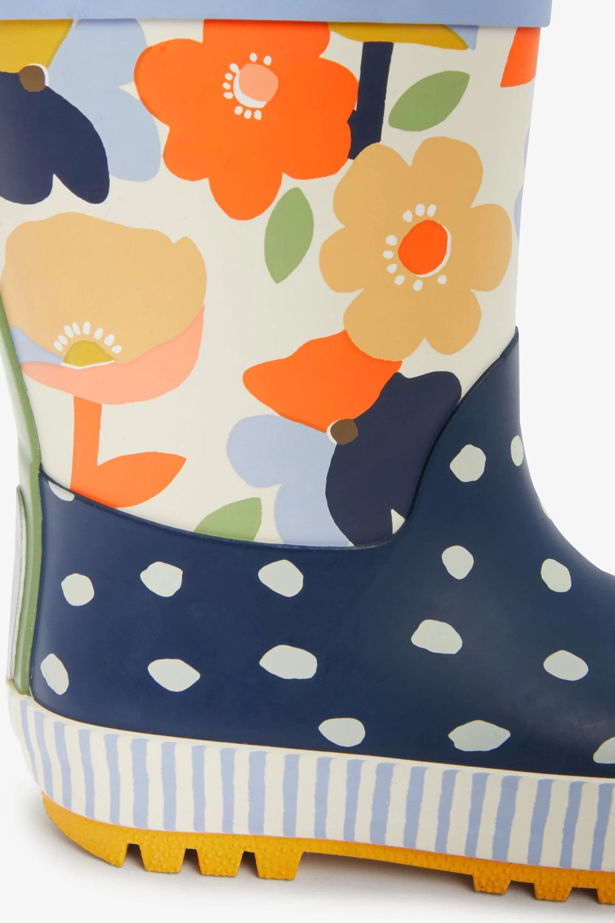 Dinossi - Spring Flowers Mädchen-Regenstiefel mit Griffen - 28 