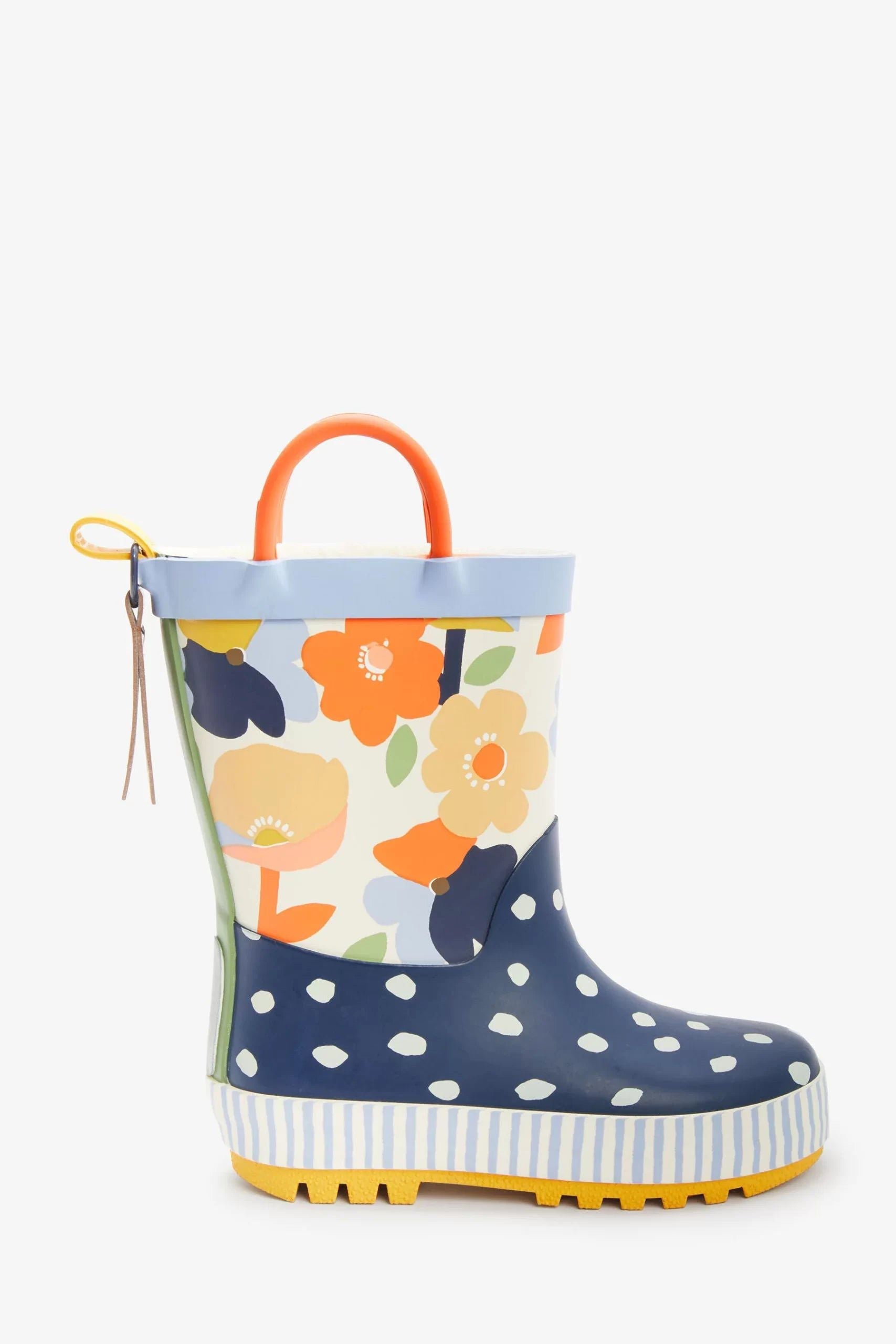Dinossi - Spring Flowers Mädchen-Regenstiefel mit Griffen - 28 
