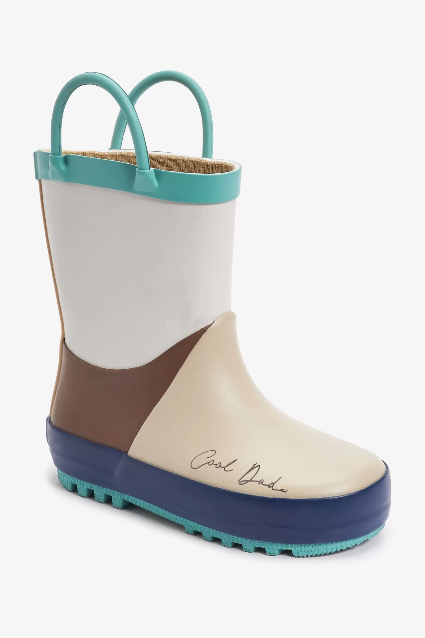 Dinossi – Graue Regen- und Winterstiefel für Jungen mit Griffen – 29 