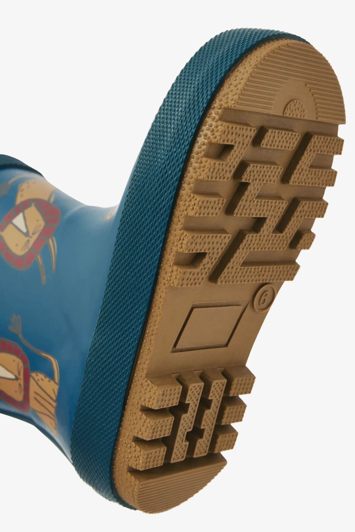 Dinossi – Marineblaue Regenstiefel „Sweet Lion“ für Jungen mit Griff – 28 