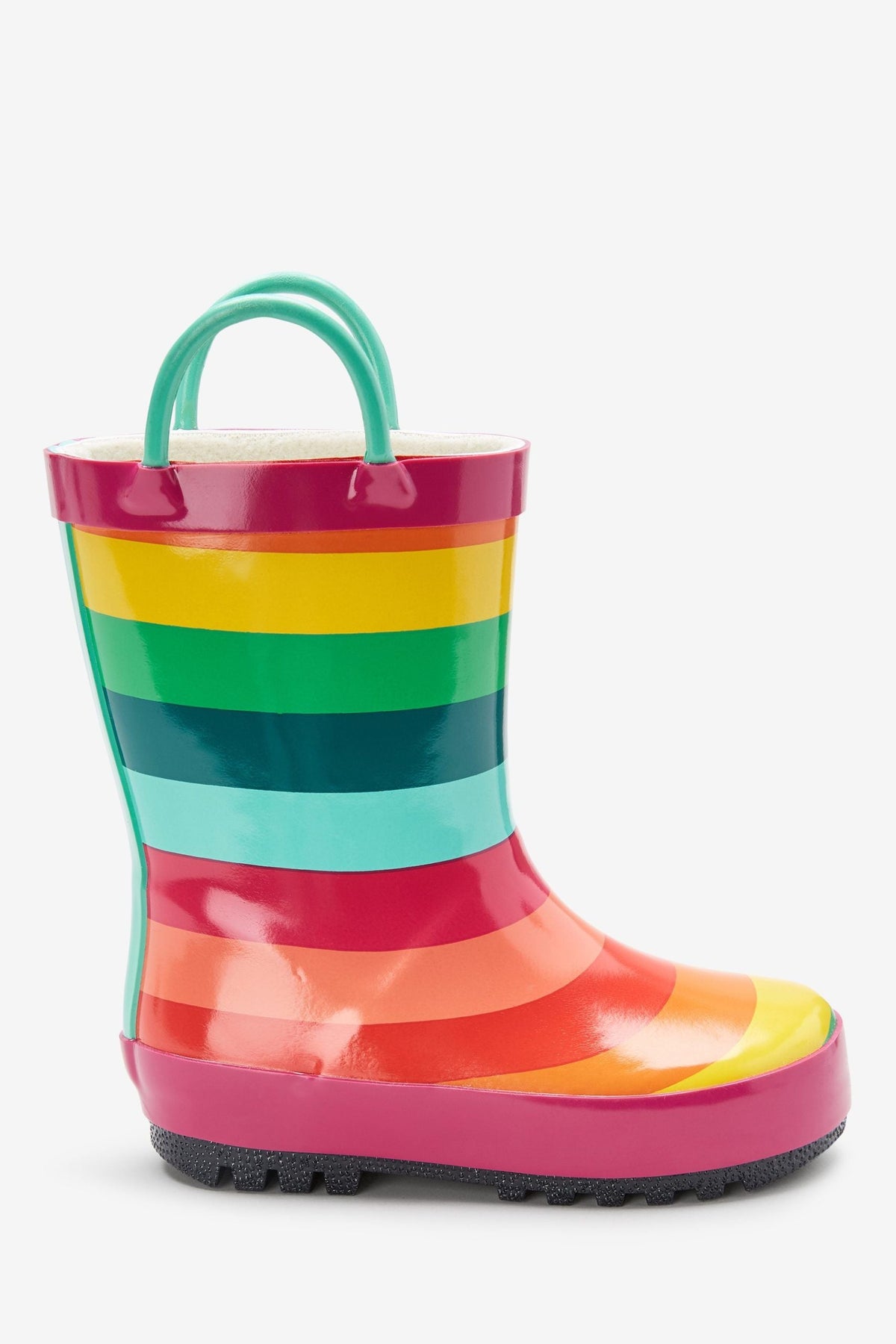 Dinossi - Rainbow Kinder Regen- und Winterstiefel mit Griffen - 30,5 