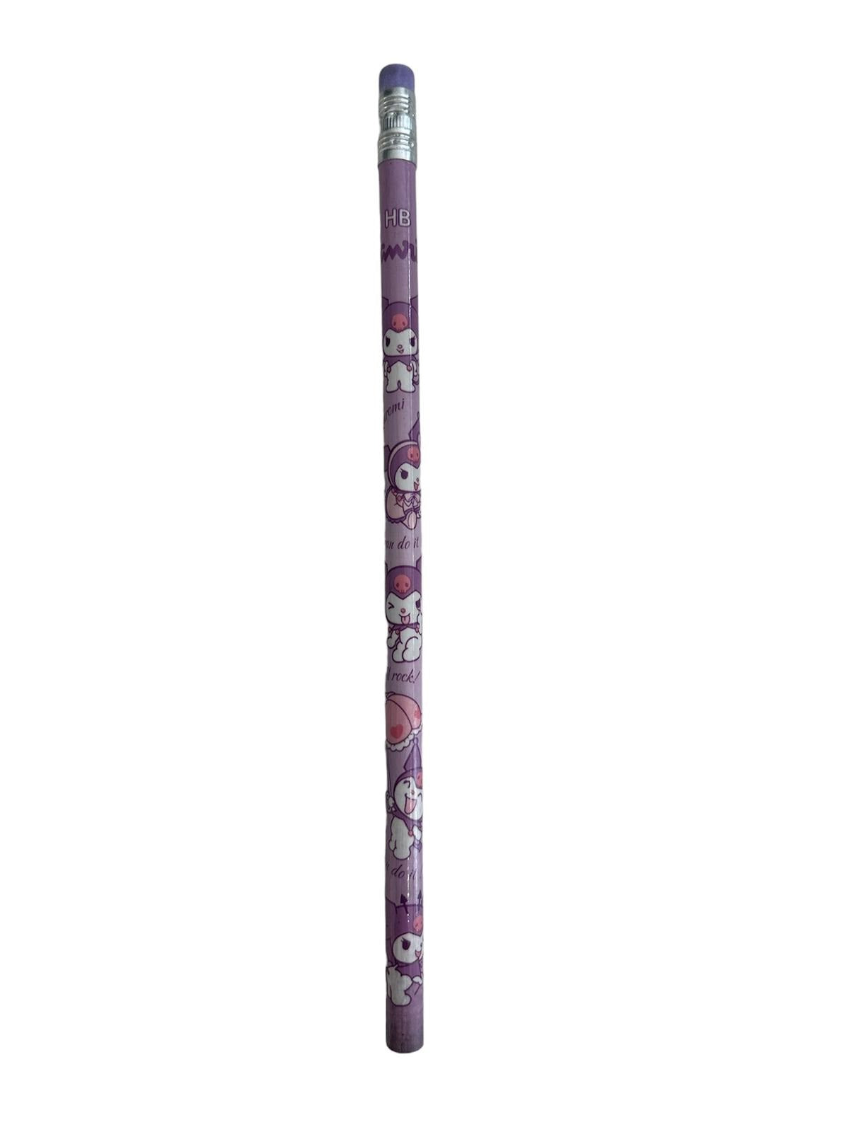Dinossi Kuromi – HB-Bleistift mit Radiergummi – Hellviolett