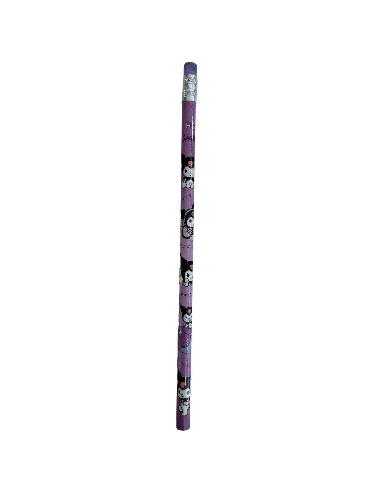 Dinossi Kuromi – HB-Bleistift mit Radiergummi – Dunkelviolett