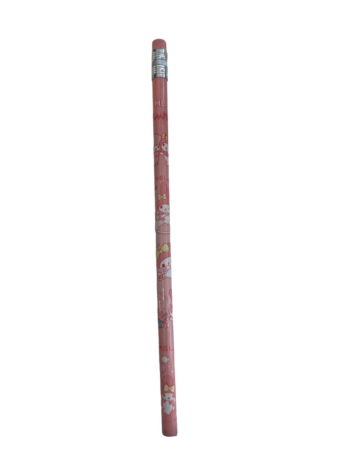 Dinossi Kuromi – HB-Bleistift mit Radiergummi – Pink