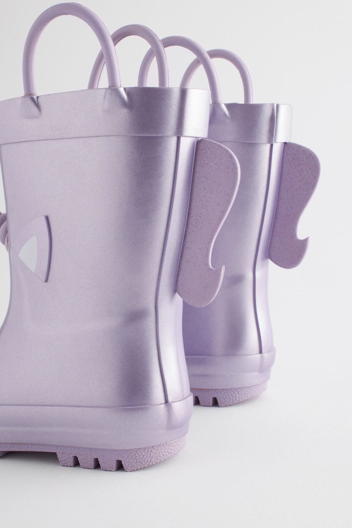 Dinossi - Lilac Purple Unicorn Mädchen-Fleece-Regenstiefel mit weicher Sohle - 30,5