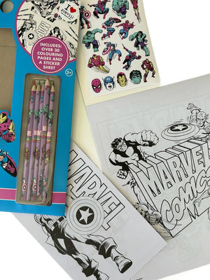 Dinossi - Marvel Buntstifte und Malbuch-Set