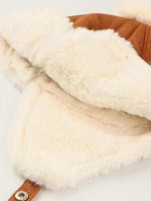 Dinossi - Polar Fur Pompom Pilot Kindermütze 