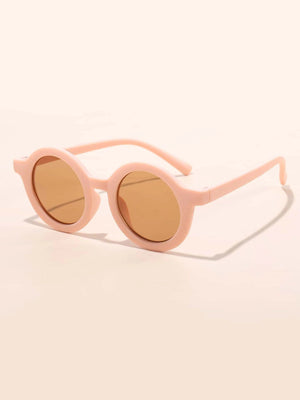 Dinossi – Nachhaltige runde Kindersonnenbrille in Pulverform 