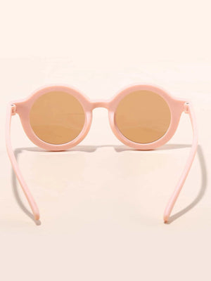 Dinossi – Nachhaltige runde Kindersonnenbrille in Pulverform 