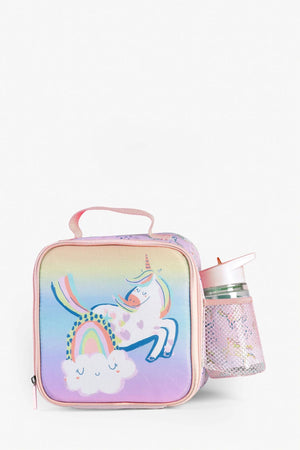 Dinossi - Süße Einhorn Brotdose und BPA-freie Trinkflasche Set