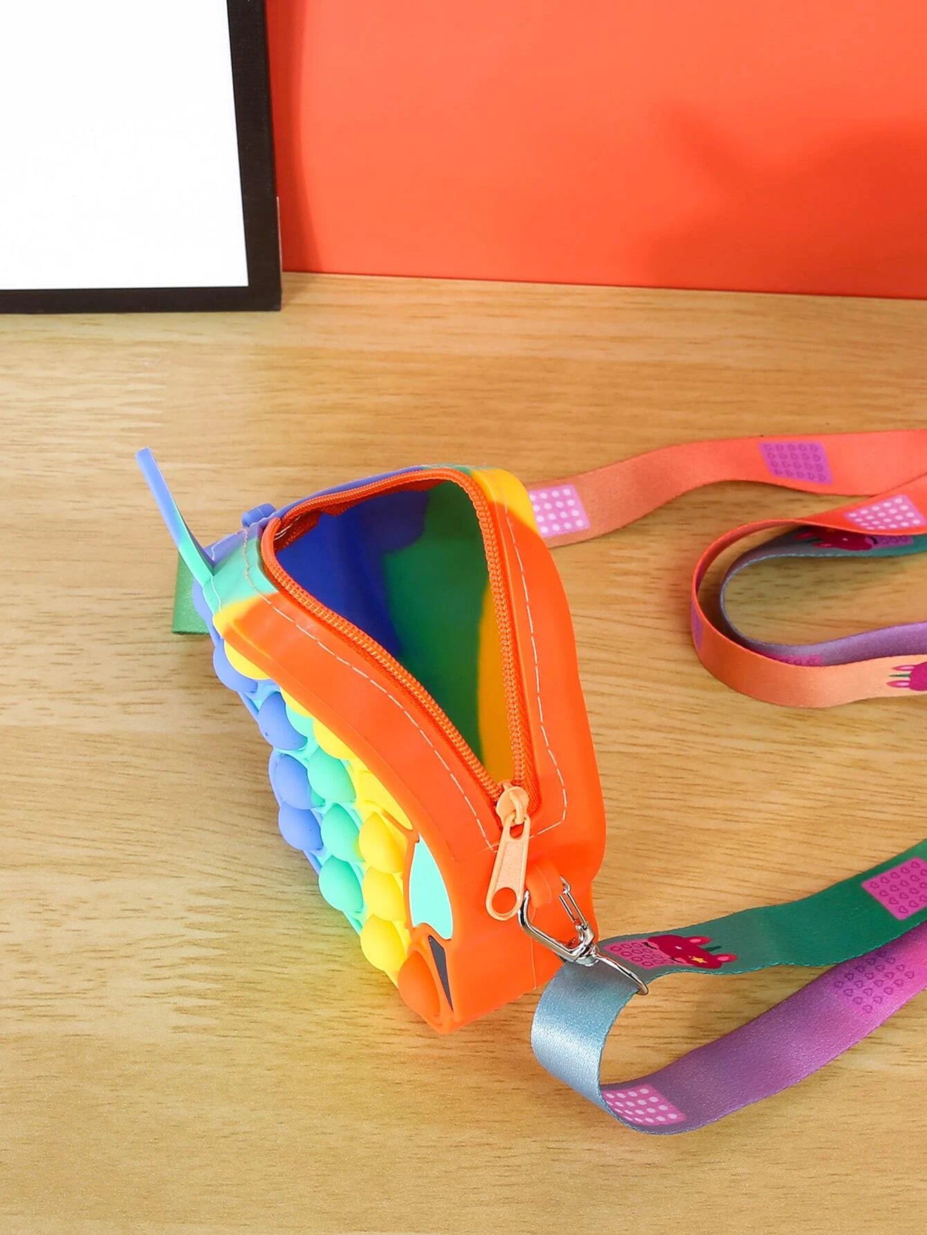 Dinossi - Umhängetasche für Mädchen im Popit-Design in Einhorn-Pferdeform 