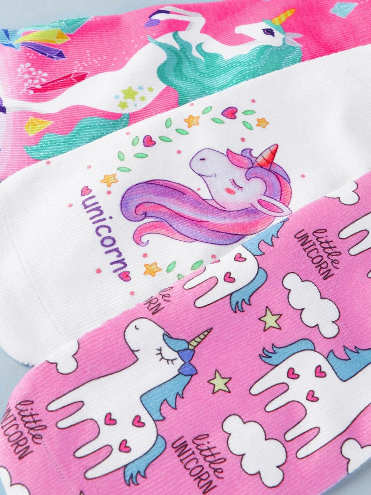 Dinossi - Einhorn 3er-Pack Mädchensocken