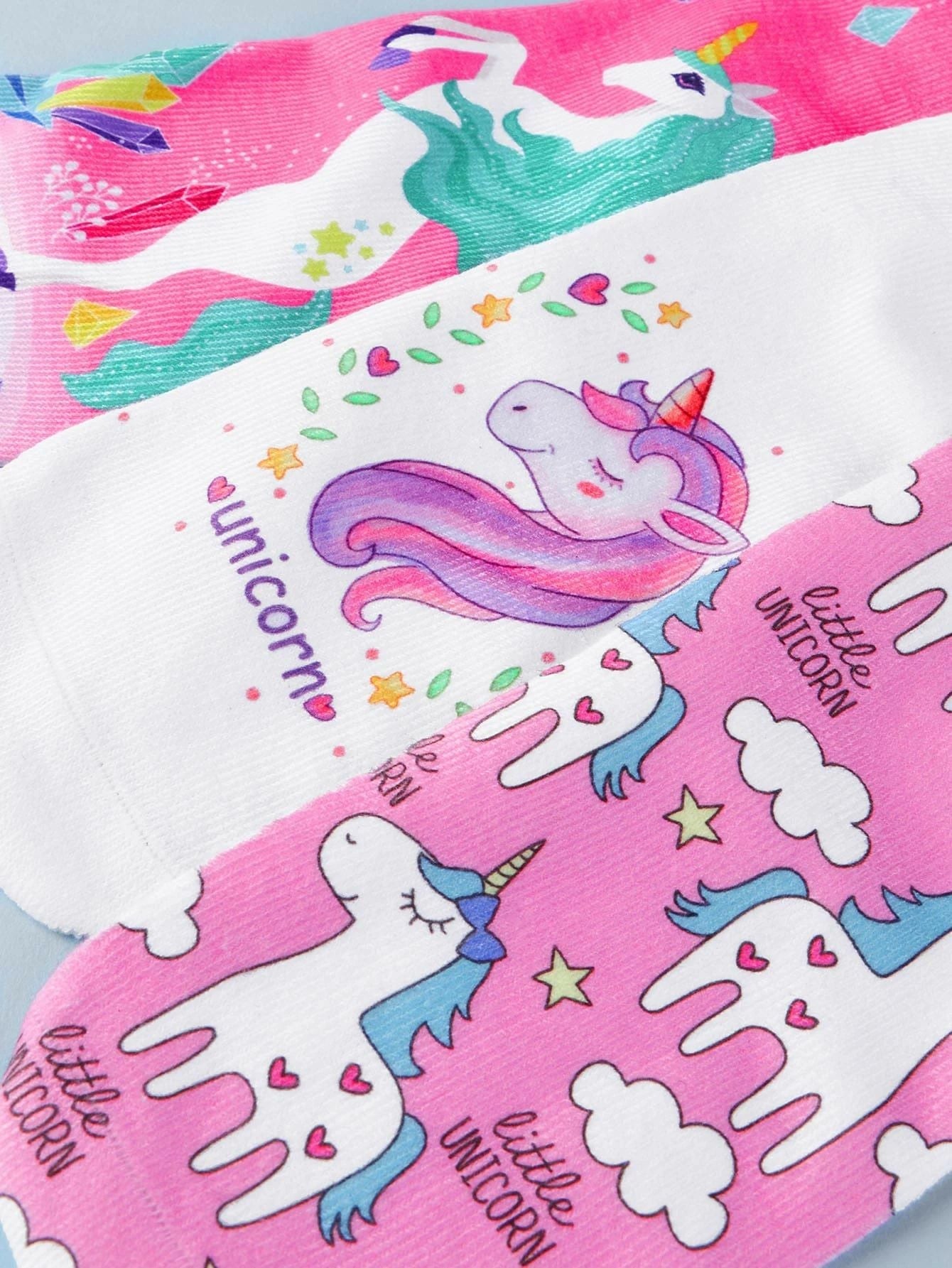 Dinossi - Einhorn 3er-Pack Mädchensocken