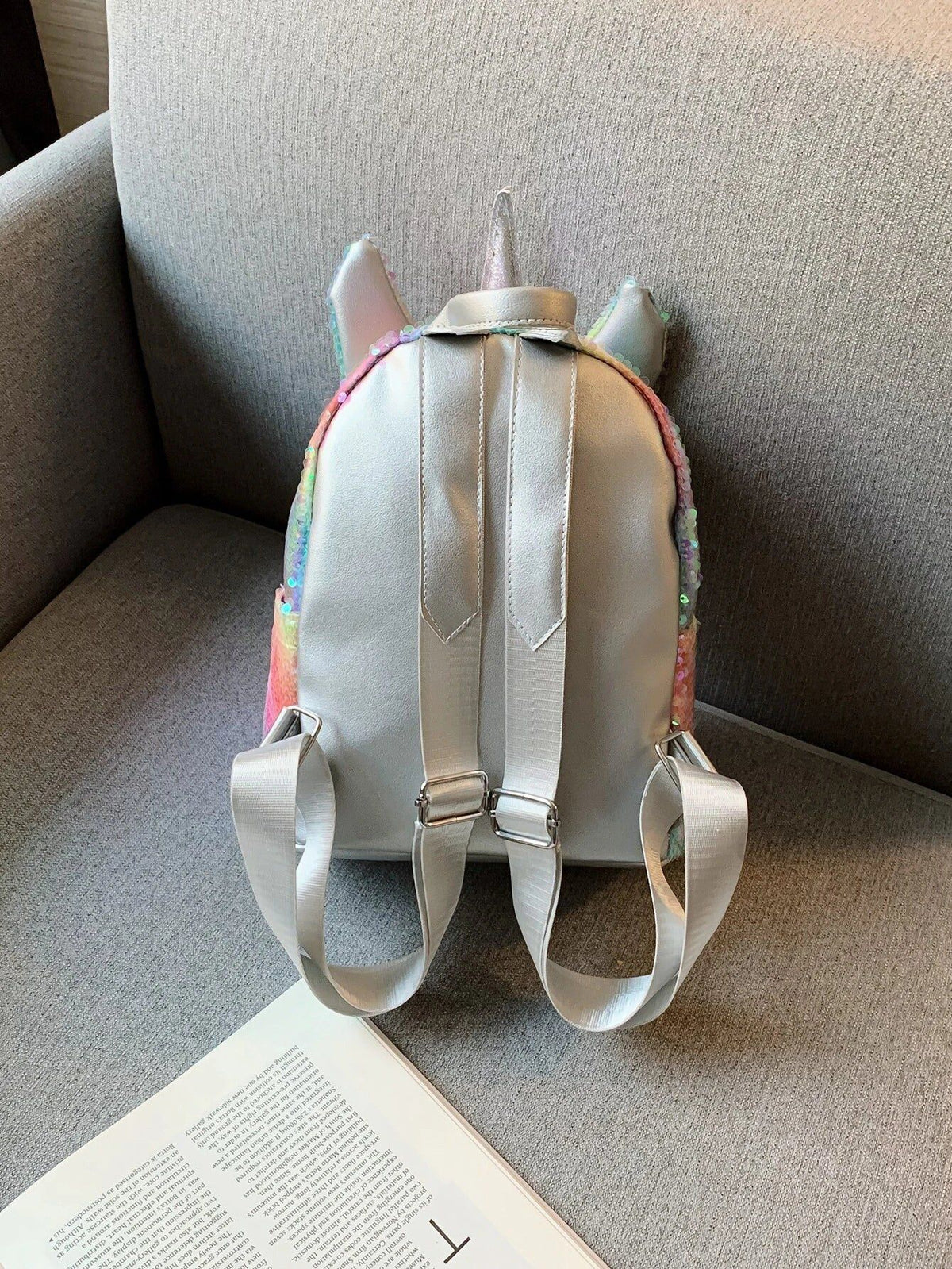 Dinossi – Einhorn-Rucksack für Mädchen mit glänzenden Pailletten 