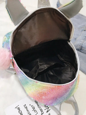 Dinossi – Einhorn-Rucksack für Mädchen mit glänzenden Pailletten 