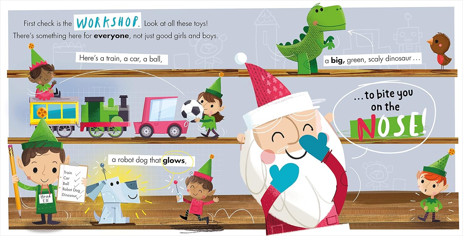 Dinossi - Worrall-Dutton Stell dir vor, nicht quatsch Weihnachtsmann! Englisches Geschichtenbuch