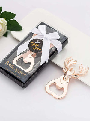 Dinossi – Deckelöffner im Rentier-Design für das neue Jahr, in Geschenkverpackung 