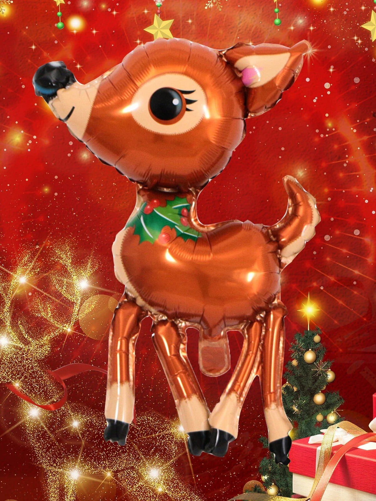 Dinossi - Neujahrs-Rentier-Dekorationsballon, 43 cm 