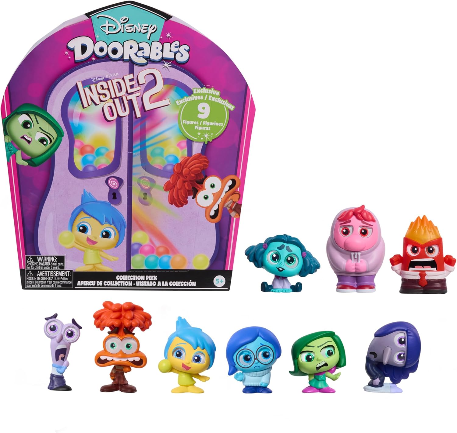 Disney - Disney Doorables Inside Out 2 Koleksiyon 9 Karekter Oyuncak