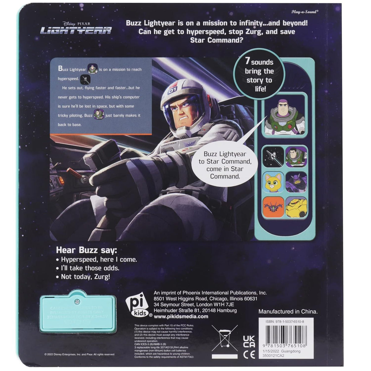 Disney Pixar Buzz Lightyear – To Infinity and Beyond Interaktives Hörbuch auf Englisch
