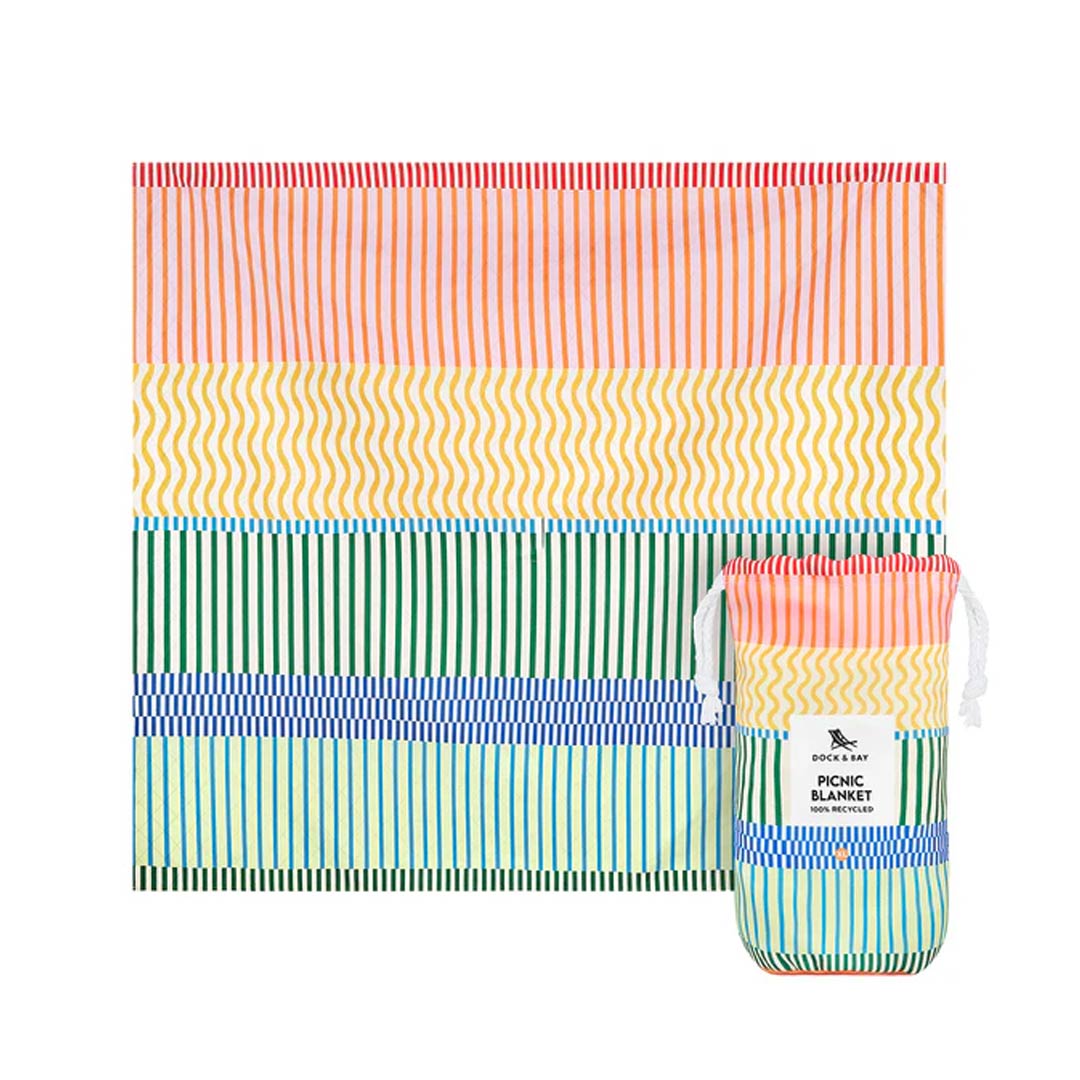 Dock & Bay Picnic Blanket - Stripe Up Your Life-Blankets-Stripe Up Your Life-Large | Natural Baby Shower