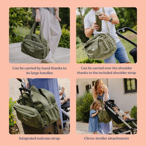 Doomoo Changing Bag - Fluffy Corduroy Khaki-Changing Bags-Fluffy Corduroy Khaki- | Natural Baby Shower